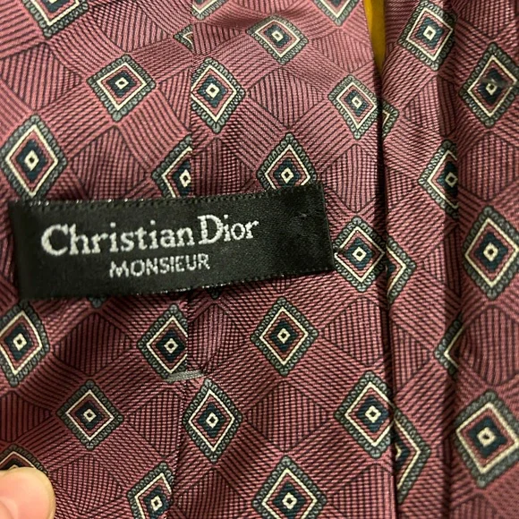 Men’s Vintage Christian Dior Silk Neck Tie - Picture 2 of 3